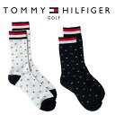 トミー ヒルフィガー ゴルフ ソックス TOMMY HILFIGER GOLF ノーマル丈モノグラム ソックス レディス THMB1F4F 【メール便配送】