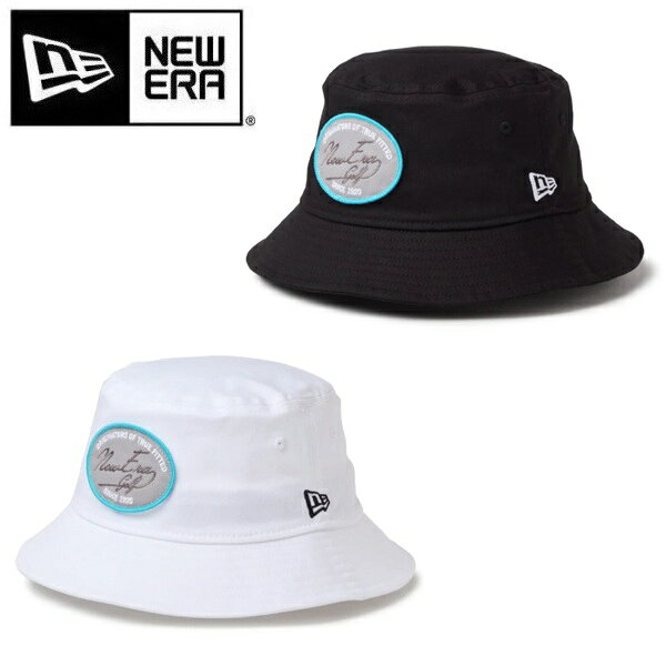 帽子 - ニューエラ ゴルフ ハット バケット01 ストレッチコットン ウォッシャブル ウーブンパッチ New Era Golf (14747176) (14747177)