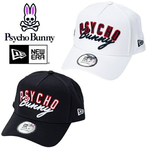 乐天商城 - サイコバニー ゴルフ キャップ NEW ERAコラボ メンズ レディース Psycho Bunny PBMG603F