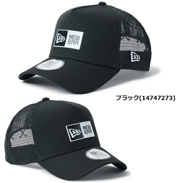 ニューエラ ゴルフ キャップ 9FORTY A-Frame トラッカー Mesh Embroidery ブラック...