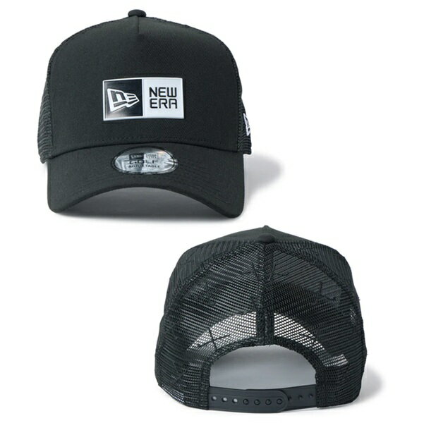 ニューエラ ゴルフ キャップ 9FORTY A-Frame トラッカー Mesh Embroidery ブラック...