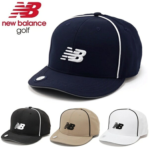 ニューバランス ゴルフ キャップ マグネット式マーカー付き セミカーブドブリムキャップ (MENS) New Balance Golf 012-6987006