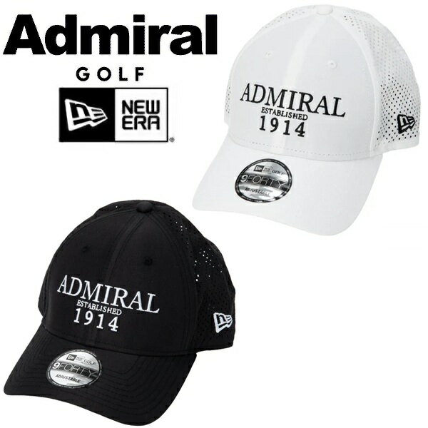 乐天商城 - アドミラル ゴルフ キャップ ニューエラコラボ パンチングキャップ メンズ Admiral Golf ADMB6A11