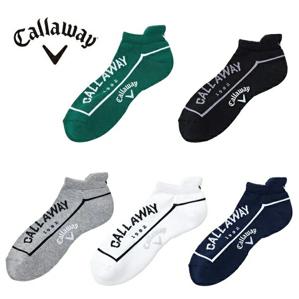 キャロウェイ ゴルフ ソックス アンクルソックス メンズ Callaway Golf C24293103【メール便配送】【2024年秋冬モデル】