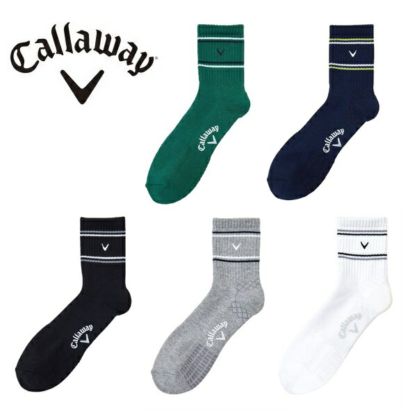 キャロウェイ ゴルフ ソックス ショートソックス メンズ Callaway Golf C24293105【メール便配送】【2024年秋冬モデル】
