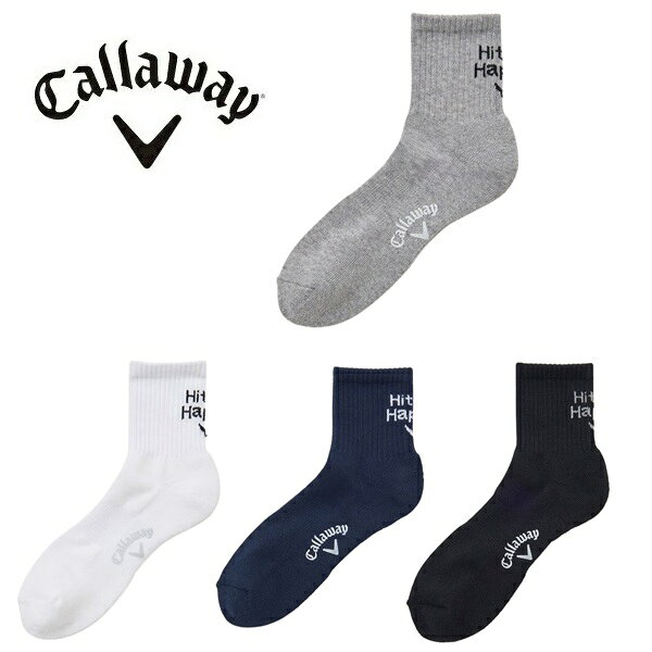 キャロウェイ ゴルフ メンズ ソックス メッセージロゴショートソックス (MENS) Callaway Golf C25293105【ポスト投函配送】