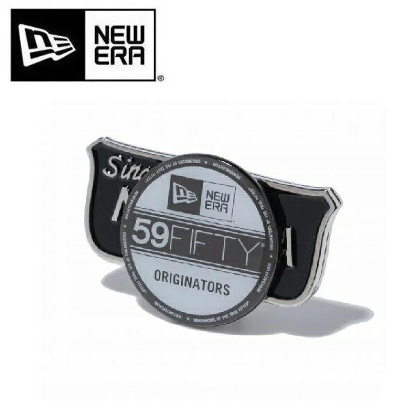 ニューエラ ゴルフ ベーシックマーカー ニューエラオールドシールドロゴ / バイザーステッカー シルバー/ブラック NEWERA (14135925) 【メール便配送】