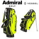 アドミラル ゴルフ キャディバッグ 「限定」 スタンドキャディバッグ VESSELコラボ Admiral Golf ADMG3ACB