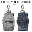 トミーヒルフィガー ゴルフ ボールポーチ シグネチャーワッペン TOMMY HILFIGER THMG5SE1