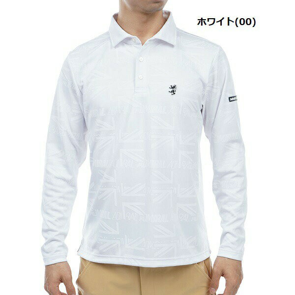 アドミラル ゴルフ メンズ UJロゴジャガード ロングスリーブシャツ ADMIRAL ADMA364