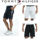 トミー ヒルフィガー 服（父向き） トミーヒルフィガー ゴルフ メンズ サイドフラッグ ショートパンツ TOMMY HILFIGER THMA325 2023年春夏モデル