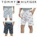 トミーヒルフィガー ゴルフ メンズ ロゴグラフィック ショートパンツ TOMMY HILFIGER THMA335 2023年春夏モデル