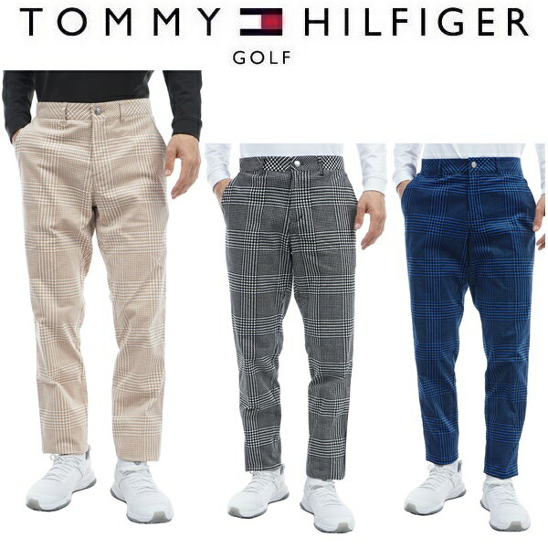 樂天商城 - トミーヒルフィガー ゴルフ メンズ ハウンドトゥース テーパードパンツ TOMMY HILFIGER GOLF THMA378