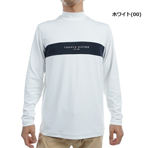 IG-GOLF 楽天市場店のトミーヒルフィガー ゴルフ メンズ エッセンシャル 長袖モックネックシャツ TOMMY HILFIGER GOLF THMA454 秋冬モデル｜アングル2