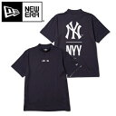 ニューエラ ゴルフ 半袖 鹿の子 ミッドネック Tシャツ ニューヨーク・ヤンキース ネイビー (14391506) 2025年春夏モデル(4)