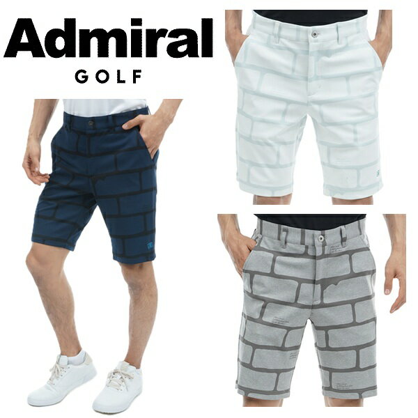 アドミラル ゴルフ メンズ ウォール柄 ジャガード スウェットショートパンツ ADMIRAL ADMA320