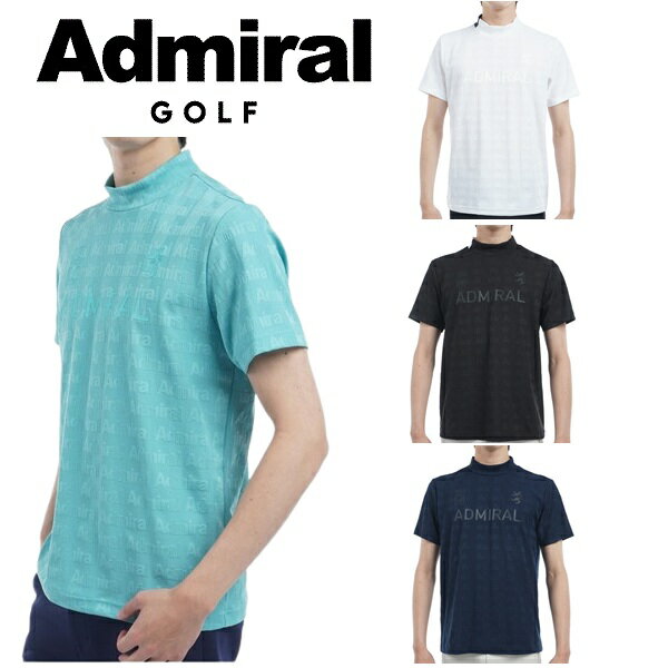 Men'S Wear - アドミラル ゴルフ メンズ ストライプジャガード モックネックシャツ ADMIRAL GOLF ADMA501 2025年春夏モデル