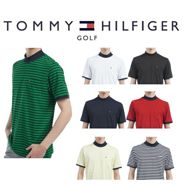 トミーヒルフィガー ゴルフ メンズ エッセンシャル 半袖モックネックシャツ TOMMY HILFIGER THMA515 2025年春夏モデル