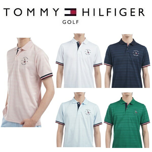 Rakuten - トミーヒルフィガー ゴルフ メンズ サークルロゴ 半袖ポロシャツ TOMMY HILFIGER THMA518 2025年春夏モデル