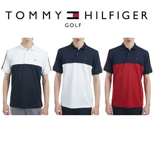 Shirts - トミーヒルフィガー ゴルフ メンズ カラーブロック 半袖ポロシャツ TOMMY HILFIGER THMA528 2025年春夏モデル