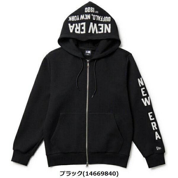 ニューエラ ゴルフ テックスウェット フルジップフーディー ブラック NEW ERA (14669840) 2025年秋冬モデル