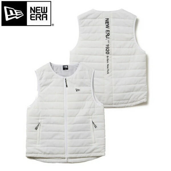 ニューエラ ゴルフ インサレーティッド ベスト ホワイト NEW ERA (14669879) 2025年秋冬モデル