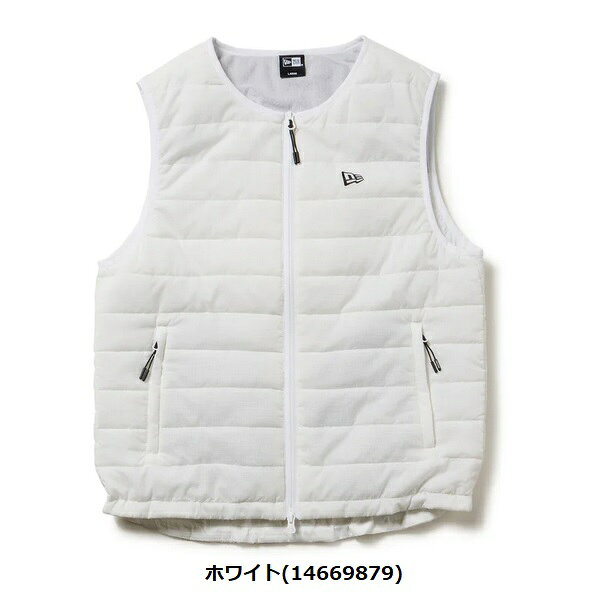 ニューエラ ゴルフ インサレーティッド ベスト ホワイト NEW ERA (14669879) 2025年秋冬モデル