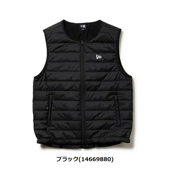 ニューエラ ゴルフ インサレーティッド ベスト ブラック NEW ERA (14669880) 2025年秋冬モデル