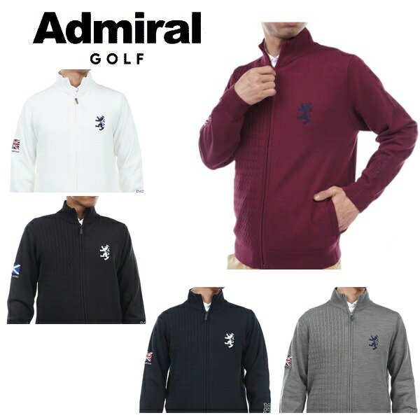 Rakuten - アドミラル ゴルフ メンズ フラッグ ジップアップセーター ADMIRAL ADMA374