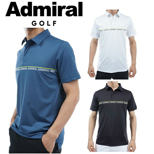 Rakuten - アドミラル ゴルフ メンズ ラインロゴ シャツ ADMIRAL GOLF ADMA428