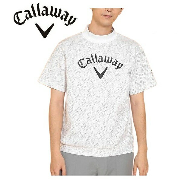 CALLAWAY - キャロウェイ メンズ ゴルフウェア 半袖 ロゴプリントハーフゲージ 半袖スウェット Callaway Golf C24217103