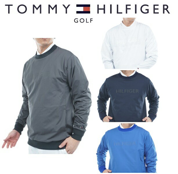 トミーヒルフィガー ゴルフ メンズ 防風 クルーネックスウェットTOMMY HILFIGER THMA554 2025年秋冬モ..