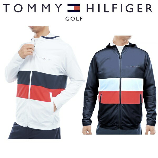 トミーヒルフィガー ゴルフ メンズ スウェット フーディージャケット TOMMY HILFIGER GOLF THMA559 2025年秋冬モデル