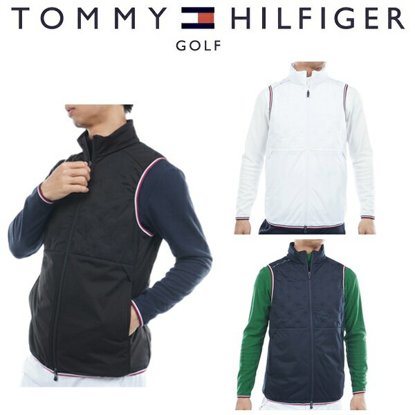 トミーヒルフィガー ゴルフ メンズ 高周波 中綿キルトベスト TOMMY HILFIGER GOLF THMA577 2025年秋冬..