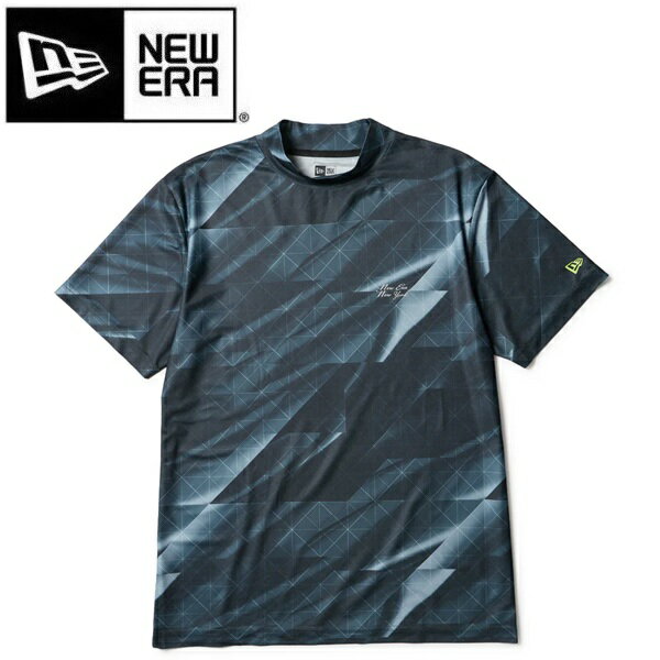 TAKEO KIKUCHI SPORT - ニューエラ ゴルフ 半袖 ミッドネック Tシャツ 鹿の子 カットグラス ブラック NEW ERA (14859929) 2026年春夏モデル