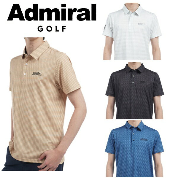 Rakuten - アドミラル ゴルフ メンズ 小紋柄 プリントシャツ ADMIRAL GOLF ADMA515 2025年春夏モデル