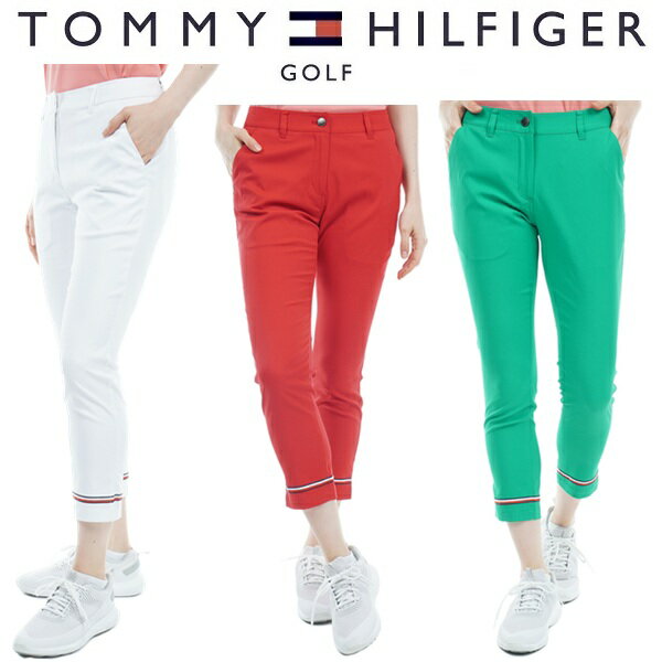 �ȥߡ��ҥ�ե����� ����� ��ǥ����� �ݥ���ȥ��ȥ饤�� 3/4��󥰥��ѥ�� TOMMY HILFIGER GOLF THLA321