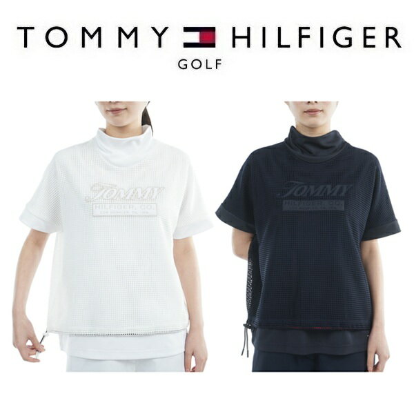 乐天商城 - トミーヒルフィガー ゴルフ レディース メッシュレイヤード モックネックシャツ TOMMY HILFIGER THLA606 2026年春夏モデル