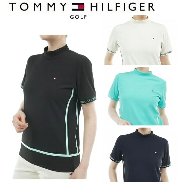 トミーヒルフィガー ゴルフ レディース ストレッチコードピケ モックネックシャツ TOMMY HILFIGER GOLF THLA630 2026年春夏モデル