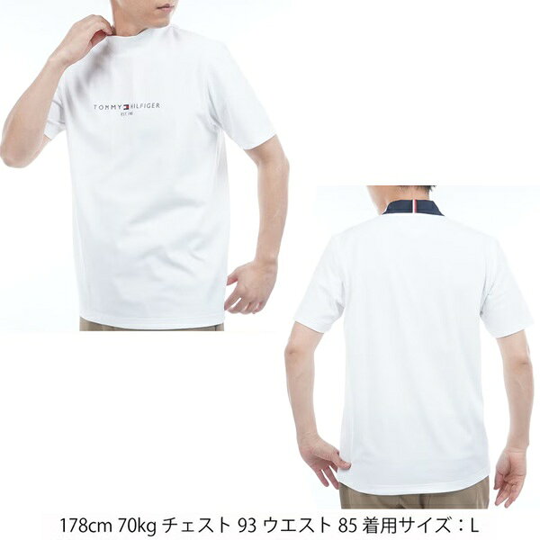 IG-GOLF 楽天市場店のトミーヒルフィガー ゴルフ メンズ レイブロックワッフル 半袖モックシャツ TOMMY HILFIGER THMA634 2026年春夏モデル｜アングル3
