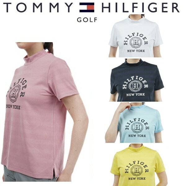樂天商城 - トミーヒルフィガー ゴルフ レディース カレッジロゴ 半袖モックシャツ TOMMY HILFIGER GOLF THLA431 春夏モデル