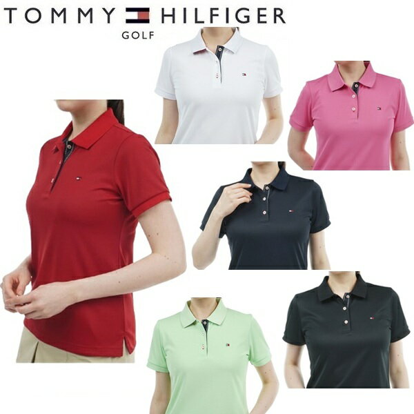 乐天商城 - トミーヒルフィガー ゴルフ レディース ベーシックフラッグ ポロシャツ TOMMY HILFIGER GOLF THLA439 春夏モデル