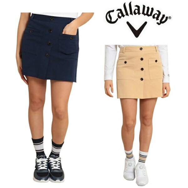 乐天商城 - キャロウェイ レディース スカート ツイル インナー ショートパンツ スカート C24128201 Callaway Golf 春夏モデル