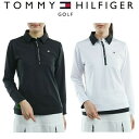 トミーヒルフィガー ゴルフ レディース 袖配色 長袖シャツ TOMMY HILFIGER GOLF THLA247 【2022年秋冬モデル】