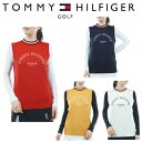 トミーヒルフィガー ゴルフ レディース 衿トリコ ニットベスト TOMMY HILFIGER GOLF THLA257 【2022年秋冬モデル】