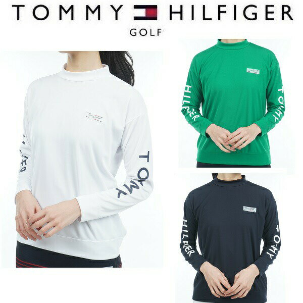 トミーヒルフィガー ゴルフ レディース リラックスロングスリーブ モックネックシャツ TOMMY HILFIGER THLA305