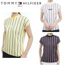 トミーヒルフィガー ゴルフ レディース チェーンドット フレンチモックネックシャツ TOMMY HILFIGER THLA323 2023年春夏モデル