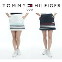 トミーヒルフィガー ゴルフ レディース パネルボーダー ポンチスカート TOMMY HILFIGER THLA331