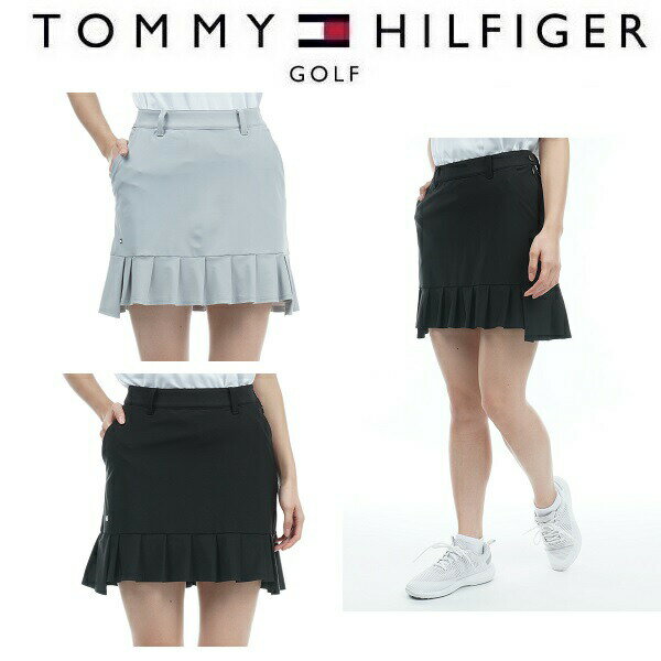 トミーヒルフィガー ゴルフ レディース フレアタック ナイロンスカート TOMMY HILFIGER THLA341 2023春夏モデル