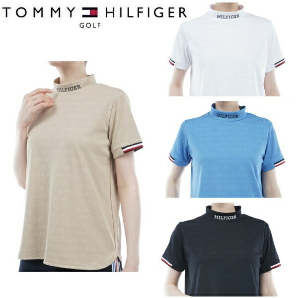トミーヒルフィガー ゴルフ レディース エンボスロゴジャカード 半袖モックシャツ TOMMY HILFIGER GOLF..